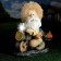 Garden Light "Lesovik on a bicycle with a flashlight" 50cm mix
