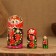 Matryoshka 3 puppet "Katya" berries, 11cm, manual painting.