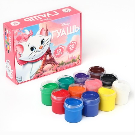 Gouache 12 flowers of 20 ml, “kitty Marie”, cats aristocrats-1