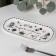Oval porcelain oval "Crazy tea party", 25 × 11.5 cm