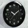 Wall clock, series: classic, smooth move, d = 29 cm, black rim