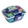 A set of products "Vegetables and fruits" with accessories in a basket, mix
