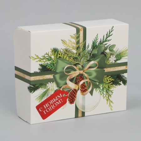Folding box "New Year's gift", 20 x 17 x 6 cm, new year-3