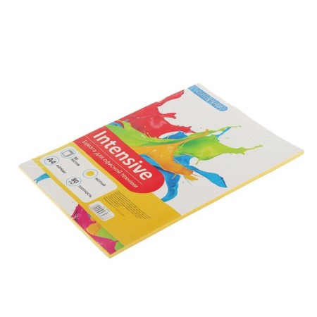 Colored paper A4, 50 sheets of Calligrata intensive, yellow, 80 g/m²-1