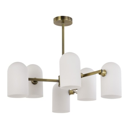 Ceiling EVOLUCE lamp. Sle1047-302-06. Nobilia. 6x40 watts, E14, 72.5x72.5x52.5 cm, bronze color-3