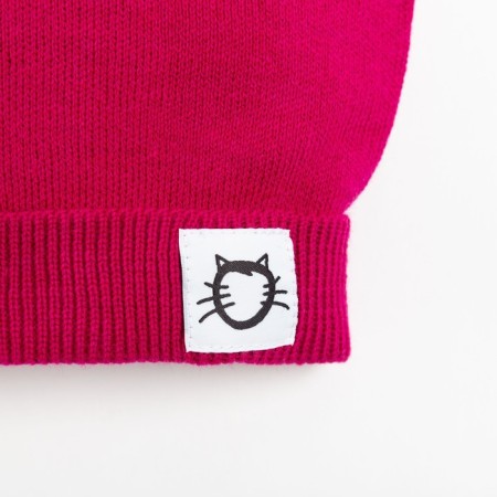 Children's hat, raspberry color, size 50-54-1