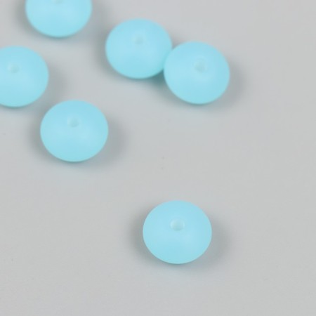 Busina silicone "flattened" blue ice d = 1.2 cm