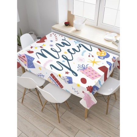 The tablecloth “Happy New Year”, rectangular, oxford, size 120x145 cm