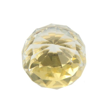 Handle button Cappio "Diamond", glass, d = 40 mm-4