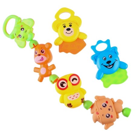Set of rattles "Let's play", 6 pcs, color mix, crush me-5