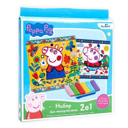 Set for creativity from plasticine "Pig Peppa", 2 in 1-2