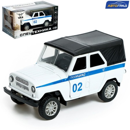 Metal UAZ Hunter “Police”, Inertia, 1:32, Light and Sound