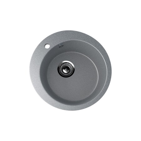 Kitchen wash Ulgran u405-309, d = 495 mm, dark gray color