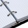 Notebook on rings, 160 sheets in the Play The Game cage, hard cover, glossy lamination, with a change of block