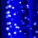 Garland "Curtain" 2 × 9 m, IP44, UMS, white thread, 1800 LED, glow blue, 220 V