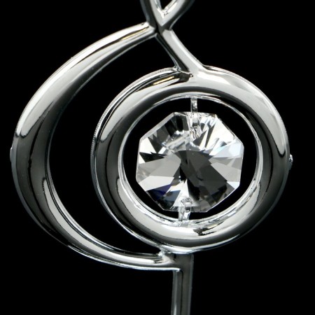 Souvenir "Violin key", 3 × 3.6 × 7.8 cm, with crystals-4