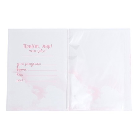 The folder for the birth certificate "You are our stamping", 23.5 x 31.5 cm.-3