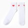 Women's socks "heart" minku, white color, rr 36-39 (23-25 ​​cm)