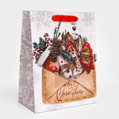 Gift, laminated package, "letter with gifts", 18 x 23 x 10 cm