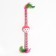Domestican for cats "double fluff", with a ball and a sisaler winding, 32 cm, pink/white