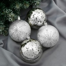 Set of balls plastic D-8 cm, 4 pcs 