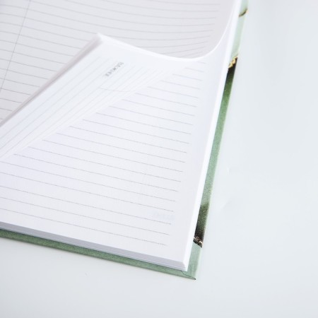 Diary A5, 80 liters, solid cover "Teacher Green Lily and Gold"-3