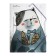 A4 elastic band, 400 μm, "cats in the Japanese style", mix