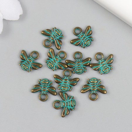 Suspension "Bee with patina" 1x1 cm-1