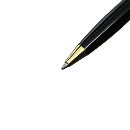 Gift handle, ball "boss" in the leatherette case, rotary, black with gold-3