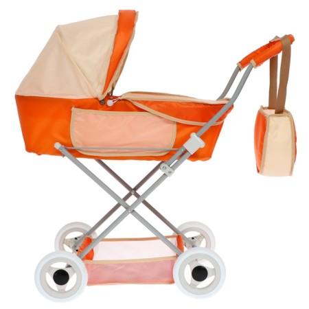 Puppet stroller No. 4, Orange color with beige-2