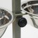 Stand with bowls, 2 x 1 l, height 40 cm, collapsible, green