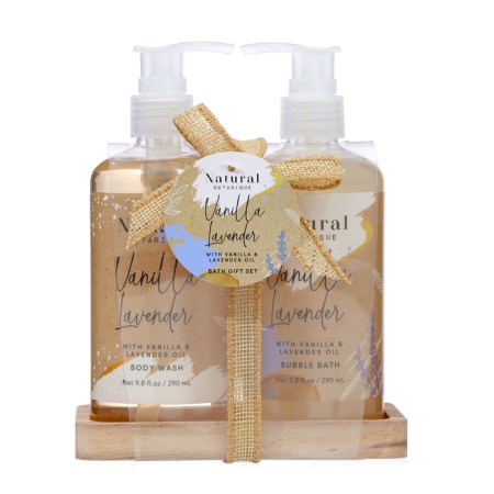 Gift set of Natural Botanique: shower gel 290 ml, bathroom foam 290 ml