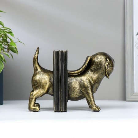 Holders for books "Bronze Dog" set 2 pcs 15.5x21x11 cm-3