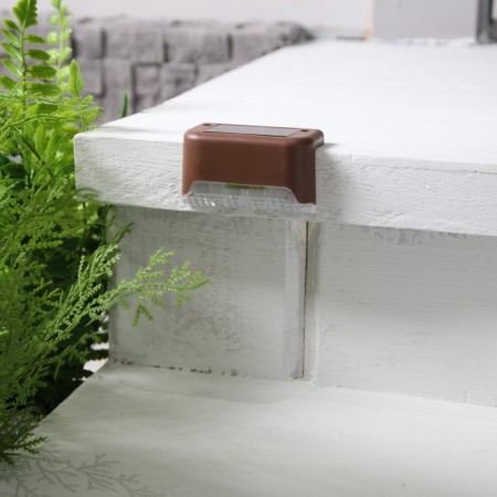 Garden lamp on a sunny battery, 8 × 4.5 × 4.5 cm, 1 LED, glow warm white, brown-1