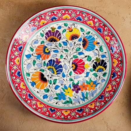 Largan Rishtan ceramics "Flowers", 42 cm, mix-3