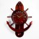 Watching clock, series: sea, "anchor", smooth move, 61 x 86 cm, dial 31 cm, with a pendulum