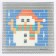 Set for creativity "Embroidery on the canvas. Snowman"
