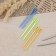 Set of needles for stitching, plastic, d = 3 mm, 9 cm, 10pcs, colorful color