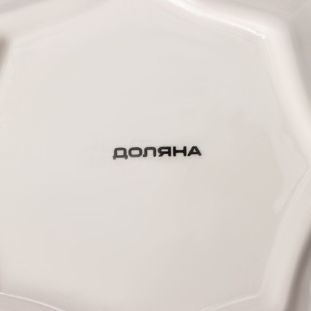Serving share "Dracosha", 20 × 20 × 2.3 cm, white color-3