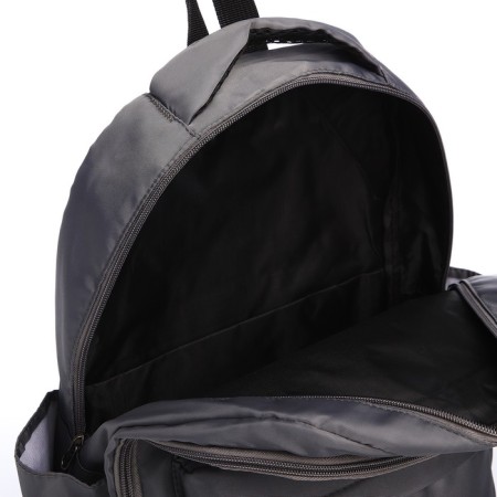 Youth backpack from lightning textiles, 5 pockets, gray color-5