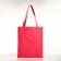 Shoper bag without fastening, from textiles, pink color
