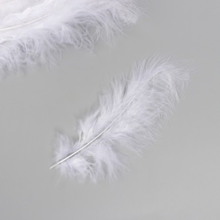 Decorative goose downward jacket "white" set 40 pcs h = 10-15 cm-1