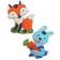 Toys on magnets with foil "Bunny, fox"