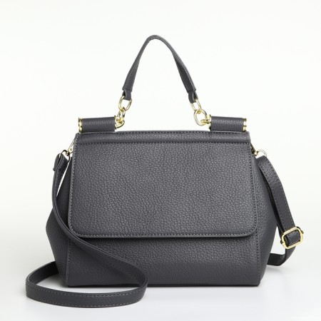 Women's bag on the magnet Textura, small size, color gray-1