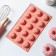 Baking uniform “Chrysanthemum”, silicone, 30 × 18 × 2 cm, 15 cells, peach color