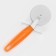 Knife for pizza and dough the orange, 19 cm, d = 6.7 cm, orange color