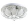 Svetogor chandelier "Drops" 5x60W E27 LED lighting chrome 50x50cm