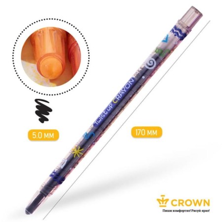Loads wax 20 colors Crown Art Story, twisting rod, PVC, euro suspension-2