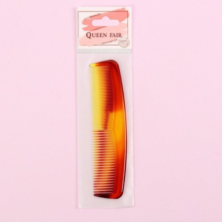 Combined comb, 12.5 × 3 cm, color "amber"-6