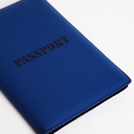 Cover for passport, blue color-4
